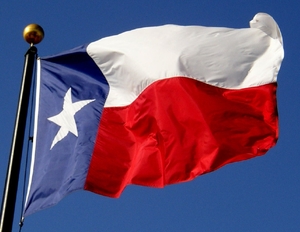 Texaská vlajka.
