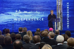 Litevská prezidentka si pochvaluje menší závislost na ruském plynu.