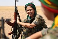 Kurdská bojovnice.