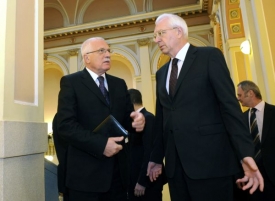 Hostem akademického sněmu byl i prezident Václav Klaus.