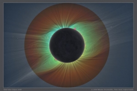 Astrofotografie měsíce srpna: snímek sluneční koróny.